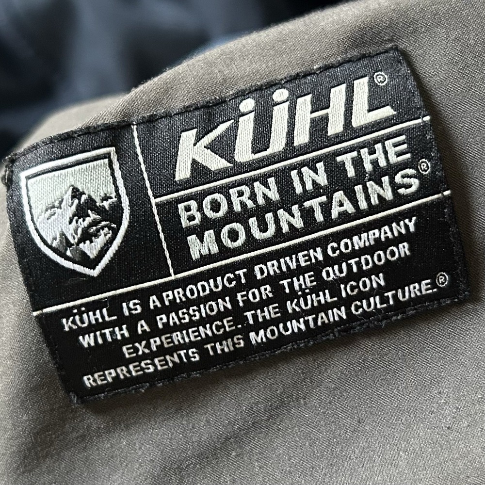 Kuhl Dfynce Performance Stretch Jacket Men L Soft Shell Navy Blue Full Zip READ - Picture 6 of 7